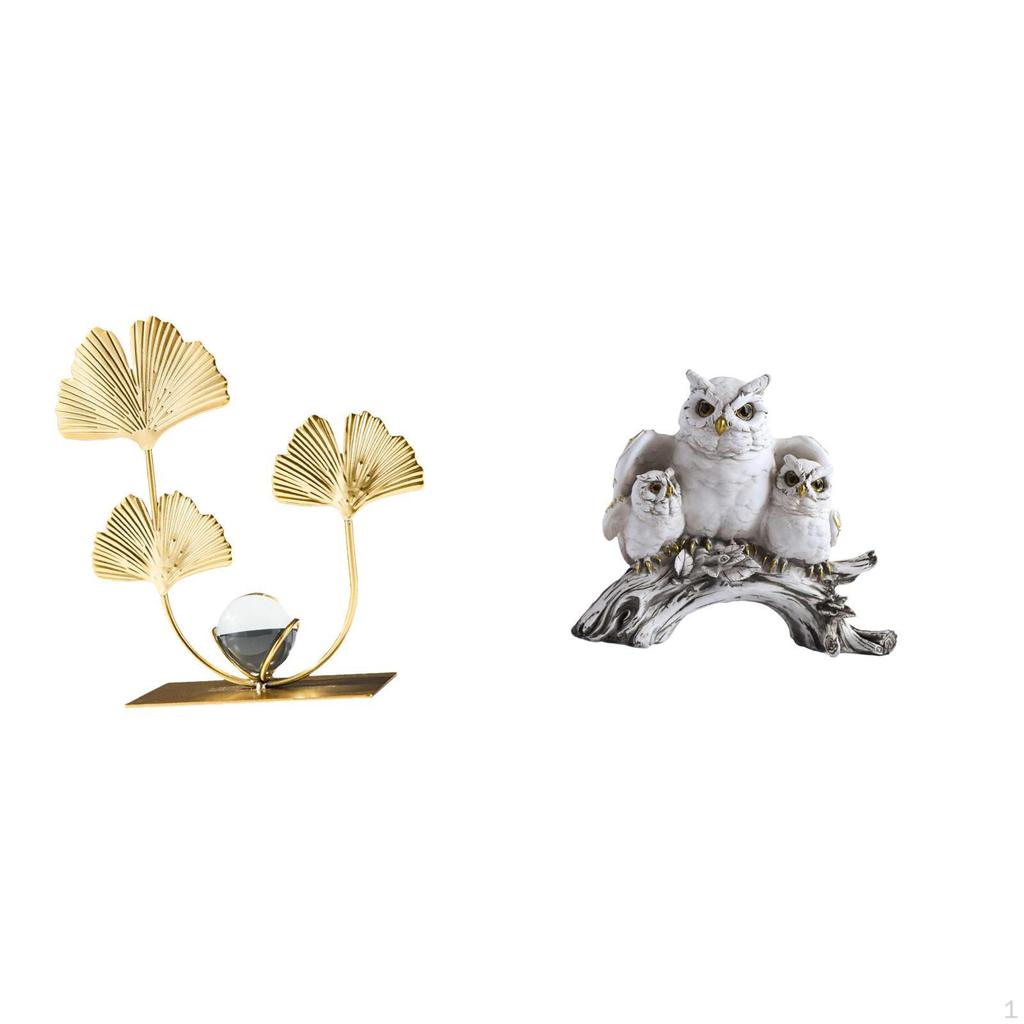 y Wisdom Owl Bookshelf Sculpture Modern Decorative Ornament for Bedroom Living Room Office