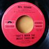 7inch Record NEIL SEDAKA  Thats When The Music Takes Me  St 2058615 Polydor 1974 Canada Pop Used