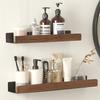 Solid Wood White Bathroom Shelf Corner Shelf Shower Shampoo Cosmetic Shelves Kitchen Storage Rack Bathroom Accessories
