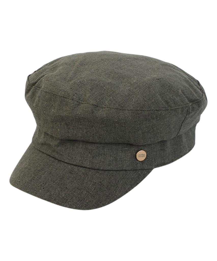 Yunibeosyeolkemiseuteuli Linen Khaki Logo Marine Cap