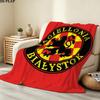 Jagiellonia Biaystok Print Flanelldecke, Hohe Qualität, Bequem für alle Jahreszeiten, Heimdekoration, Wärme und Komfort, Perfekt für Weihnachtsgeschenke