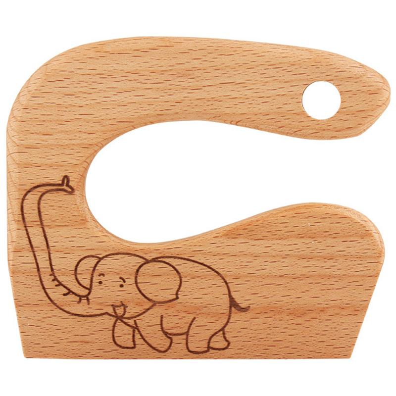 Wooden Kids Kitchen Tools Children's Safe Knives Kids Junior Cooking Utensils For Cooking Cutting Veggies Fruits
