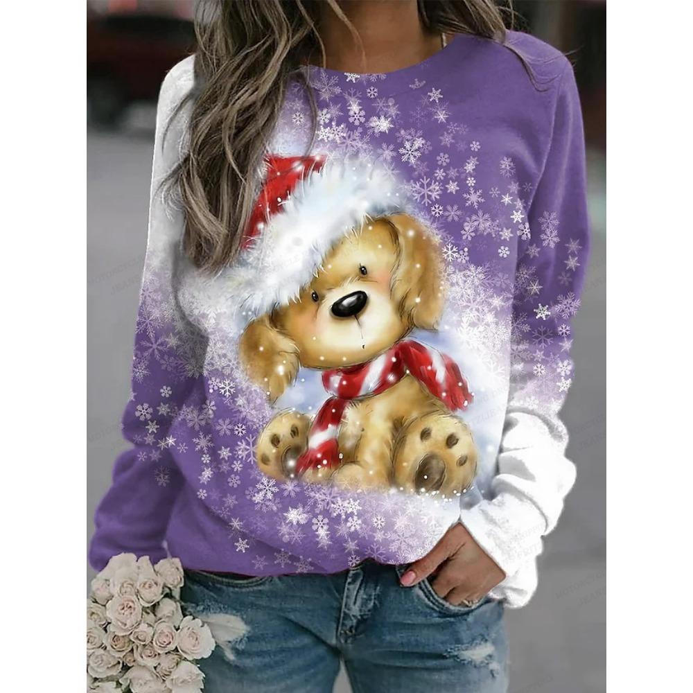 Hanorac pentru damă Hanorac cu imprimeu 3d pentru câini Hanorac cu cap cu gât la modă pentru femei Transpirații animale Kawaii Trening pentru femei Paltoane pentru fete Sudadera