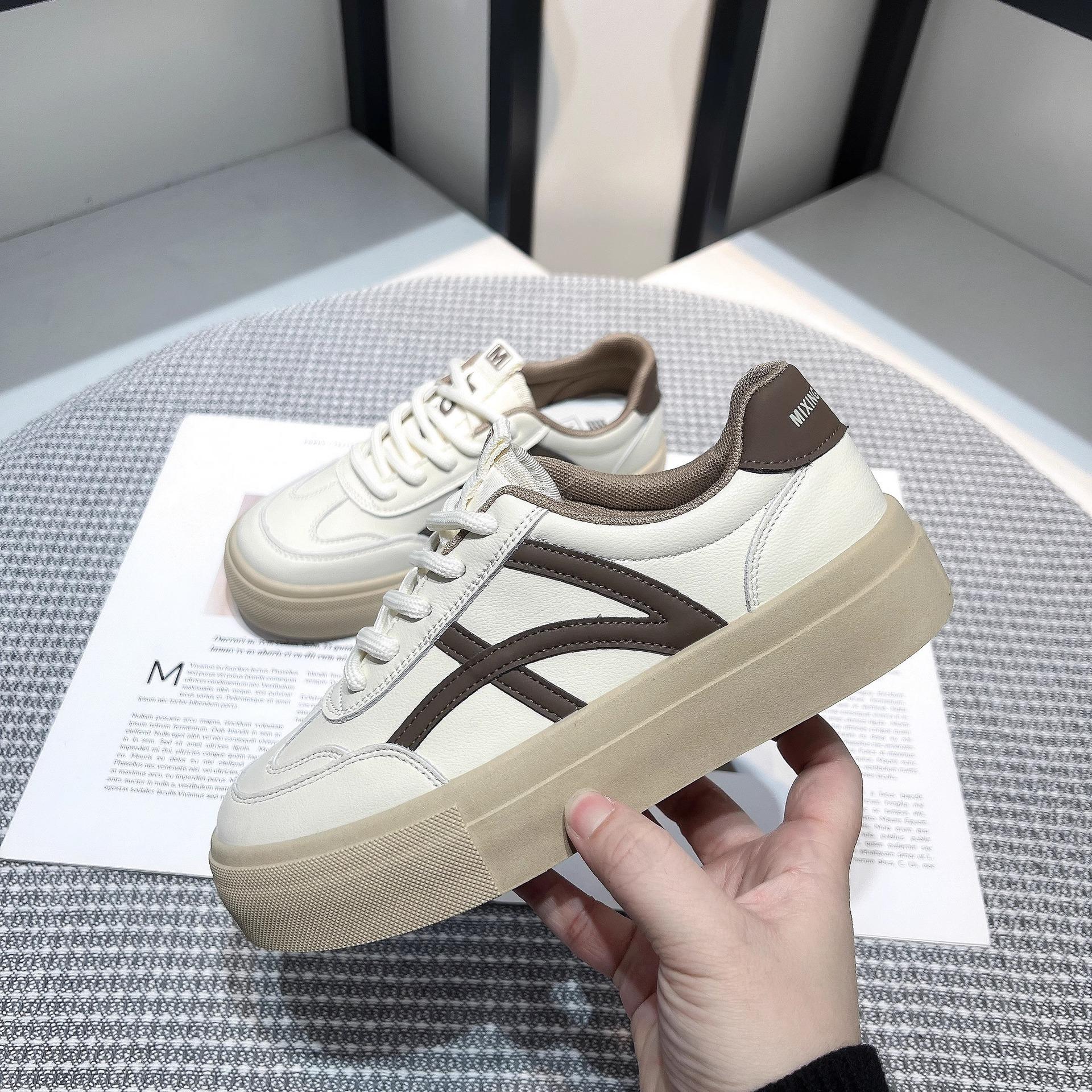 

[Цена распродажи] Возврат или обмен невозможен, маленькие белые туфли 2025 модные универсальные студенческие спортивные повседневные кеды на шнуровке 40