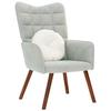 VidaXL Recliner Light Grey Velvet, Chair, Lounge Chair, Recliner, Chaise Longue, Living Room Seat, 4016810