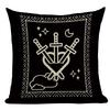 Dark Tarot, Gothic Style Double-Sided Printed Pillow Cover Short Plush Suitable Living Rooms Bedrooms Sofas Throw Cushion Cover