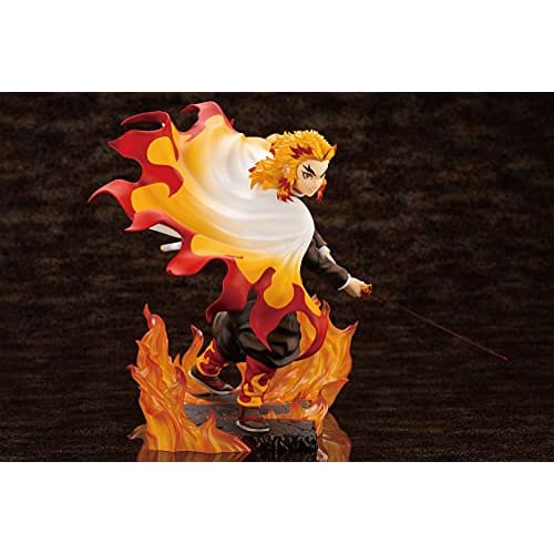 Kotobukiya ARTFX J Demon Slayer: Kimetsu No Yaiba Rengoku Kyojuro 1/8 Scale PVC Painted Complete Figure PP927