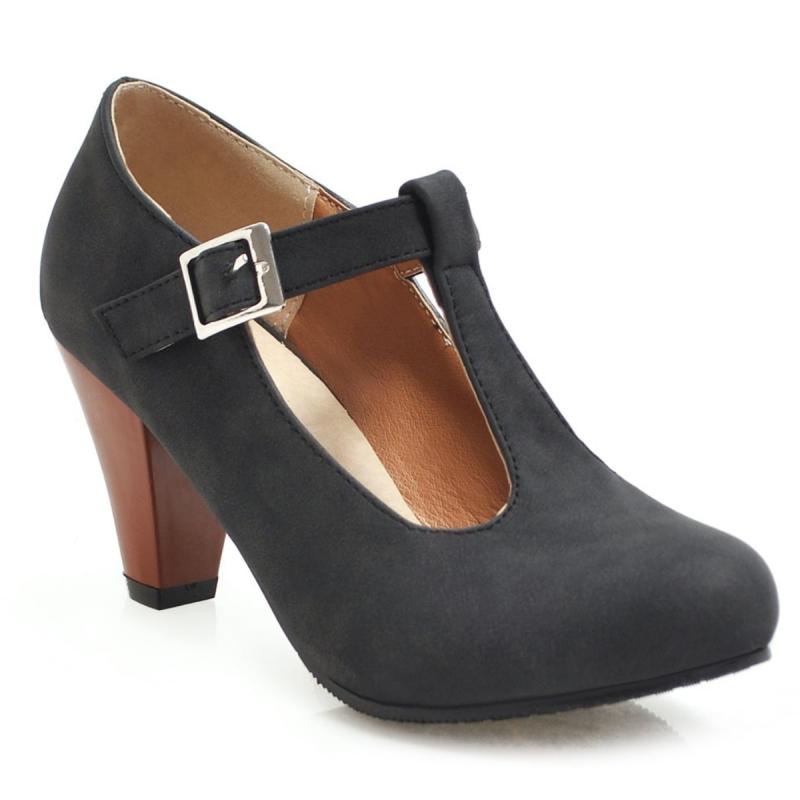 Dámské vysoké podpatky Mary Janes Módní boty s T-páskem Černé Šedé Červené Pletené Podpatkové Společenské Svatební Boty Dámské Nové 2025 Jaro