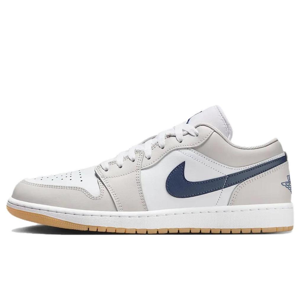 Jordan Air Jordan 1 Abrasion Resistant Low top Vintage Basketball Shoes Unisex Ecru 553558-146(Team349-3.0)