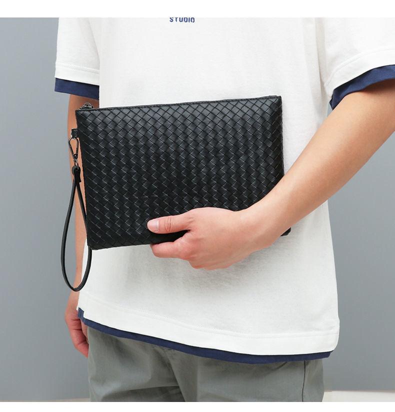 Herren Große Kapazität Weiches Leder Geflochtene Clutch & Geldbörse - Business & Freizeit Handtasche