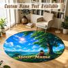 Round Rug Custom NameOne Piece Pattern Non Slip Carpet Home Floor Decor