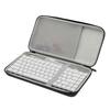 Hard Carrying Case Black Storage Bag Soft Gray Lining for K3 Mechanical Keyboards
