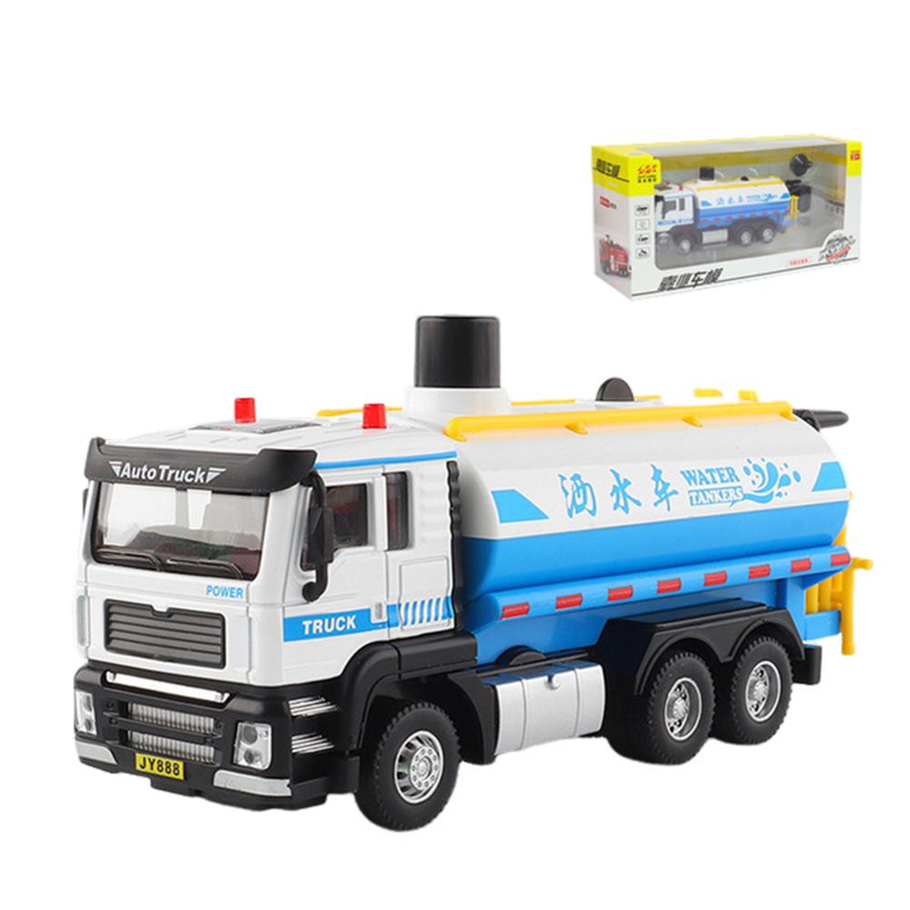 Engineering Vehicle Toys Acousto-optic Rebound Alloy Excavator Garbage Crane Mixer Dumper Model Gifts For Boys Girls