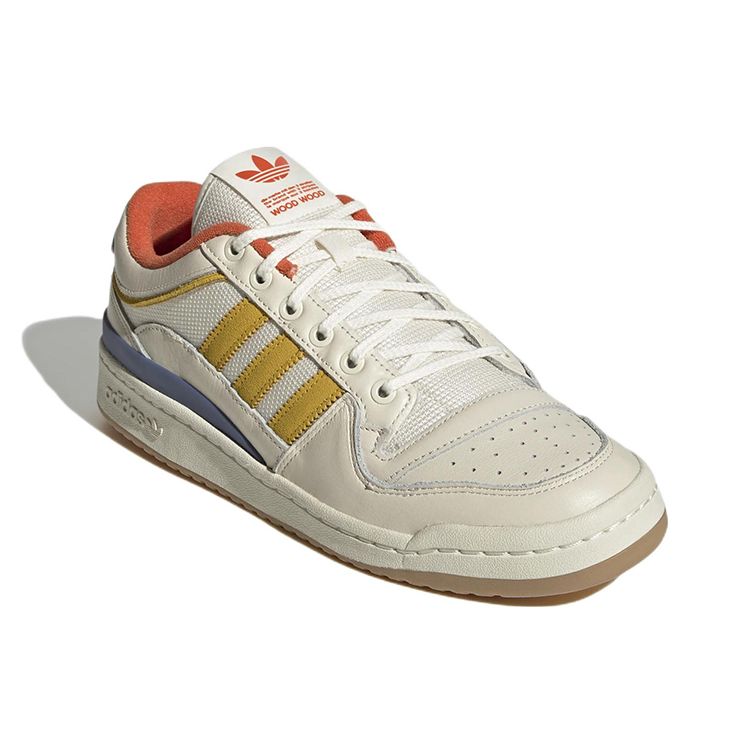 Tênis Unissex Wood Wood x adidas Forum Low Off White Amarelo Creme Altered-Amber GW9313