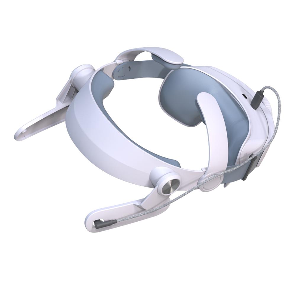 Наголовний ремінь, сумісний із гарнітурою Meta Quest3 VR, 5000 мАг, перезаряджається, обертається на 360 градусів, регулюється