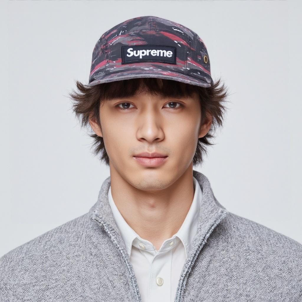 Supreme Military Camp Hat SS24 'Red Tiger Camo' Unisex SUP-SS24-2500