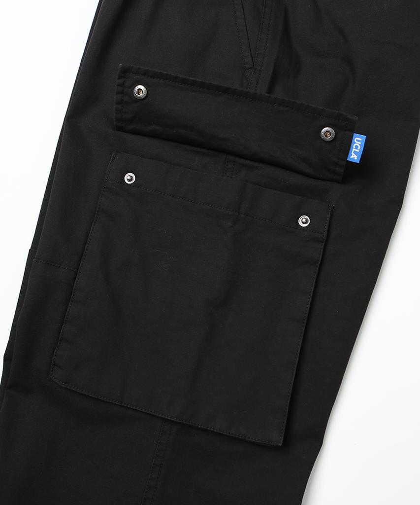 UCLA Men'S Cotton Cargo Semi-Wide Pants [Black](Uz9Lp11_39)