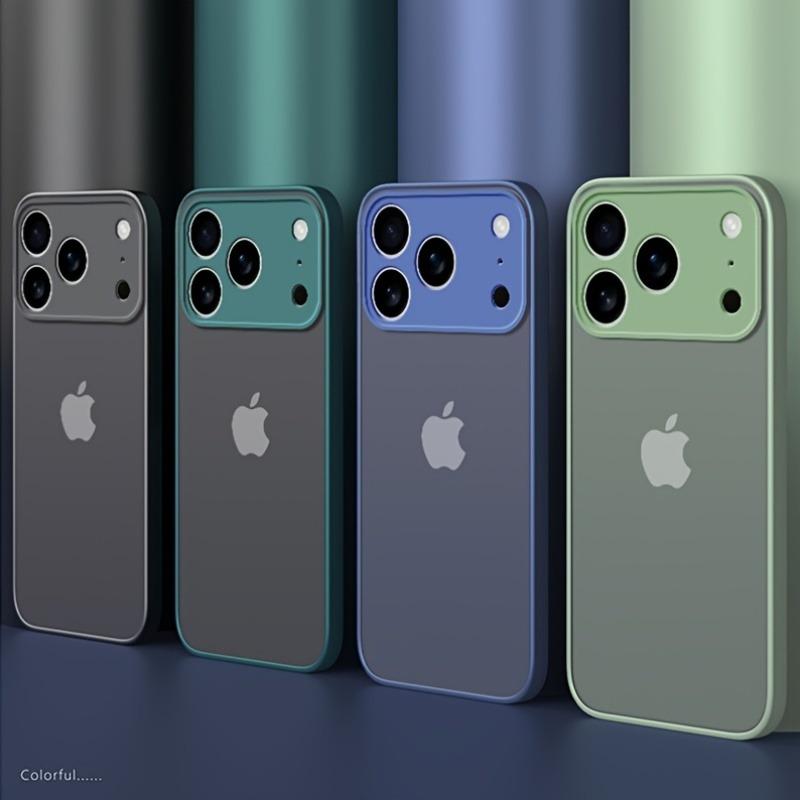 Translucent Armor Phone Case For For Iphone 17 16 14 13 1 Pro Max Hard PC Cases For For Iphone17 1 Pro Max Shockproof Matte Back Cover