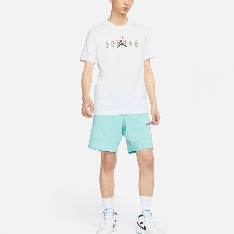 Jordan Sport T Shirts Men's White Crew Neck Moderate Straight Fit CZ8084-100