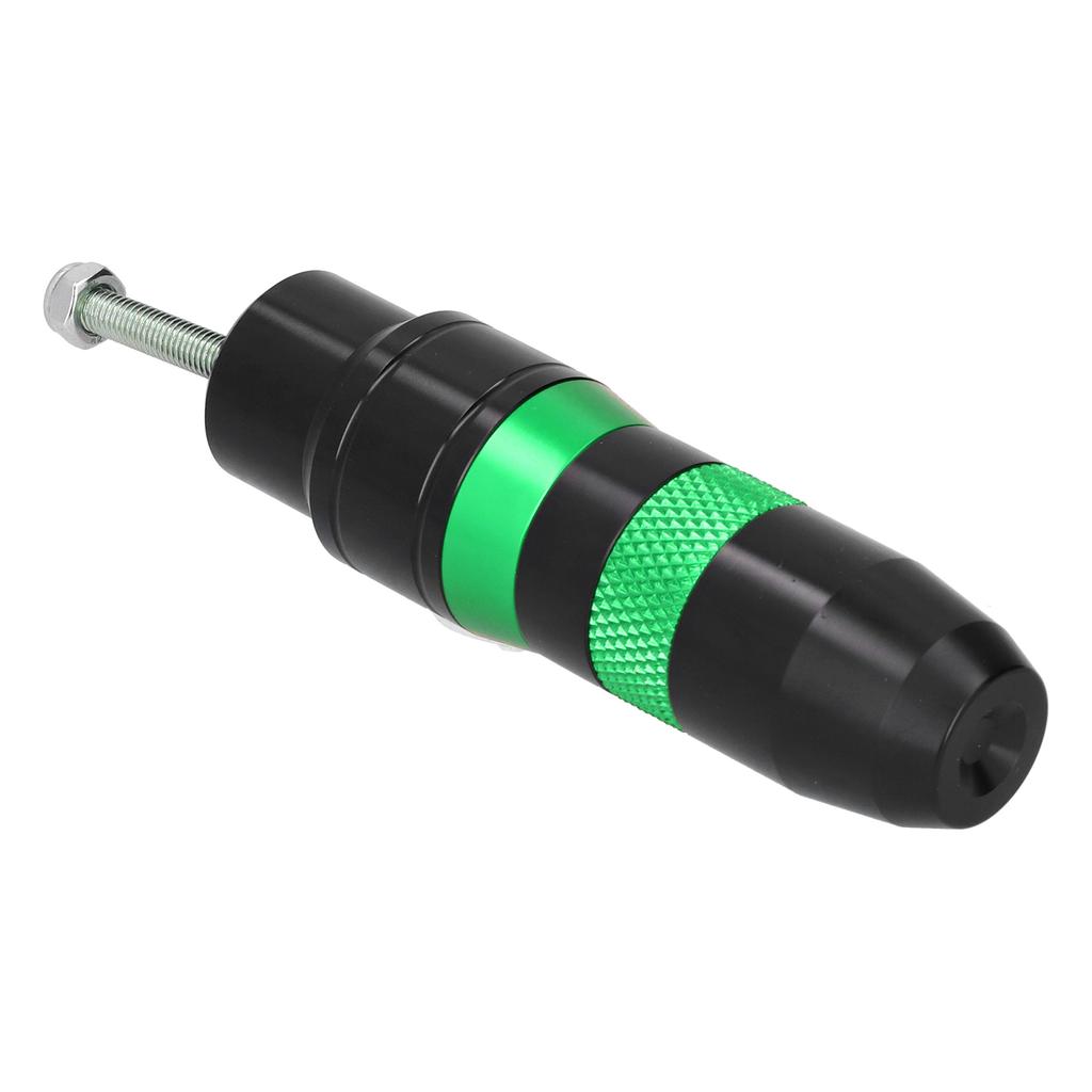 Motorcycle Exhaust Pipe Slider Aluminum Alloy Anti Falling Guard Protector (Black )