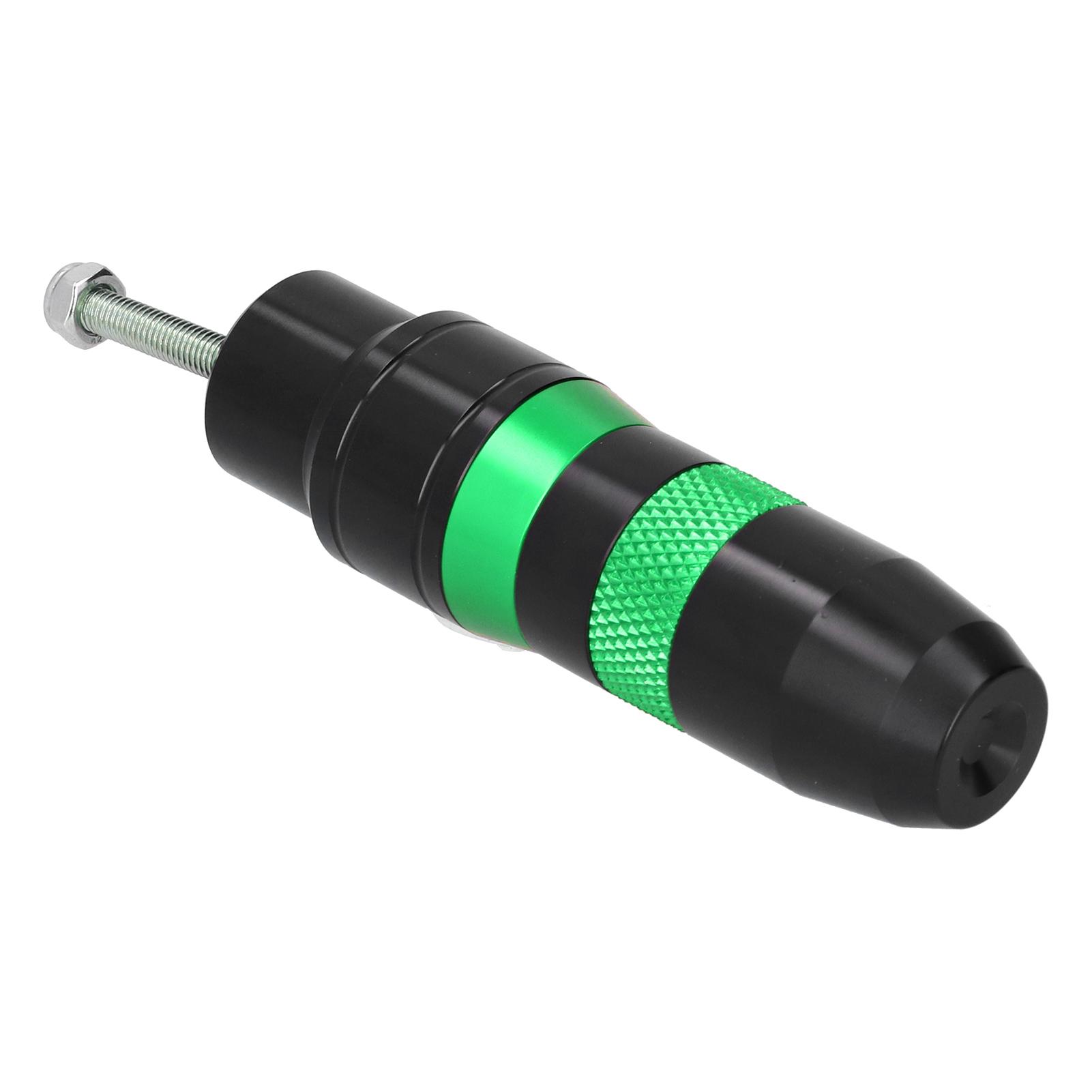 

Motorcycle Exhaust Pipe Slider Aluminum Alloy Anti Falling Guard Protector Universal(Green )