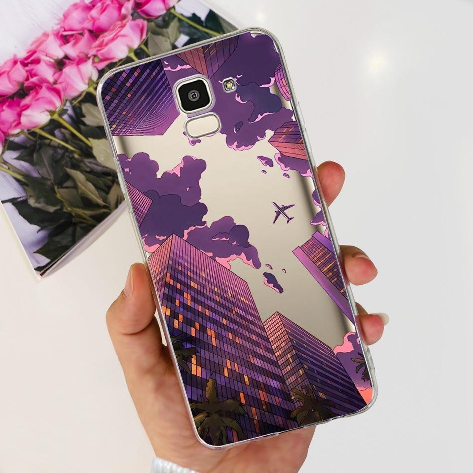 For Samsung Galaxy J6 J6+ 2018 Phone Case Samsung J 6 J6 Plus SM-J600F J610G Fashion Cool Pattern Soft Silicone TPU Cases