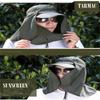UV Protection Fishing Hat Mountain Climbing Sun Shading All Directional Quick Drying Sport Hiking Camping Visor Face Neck Cover