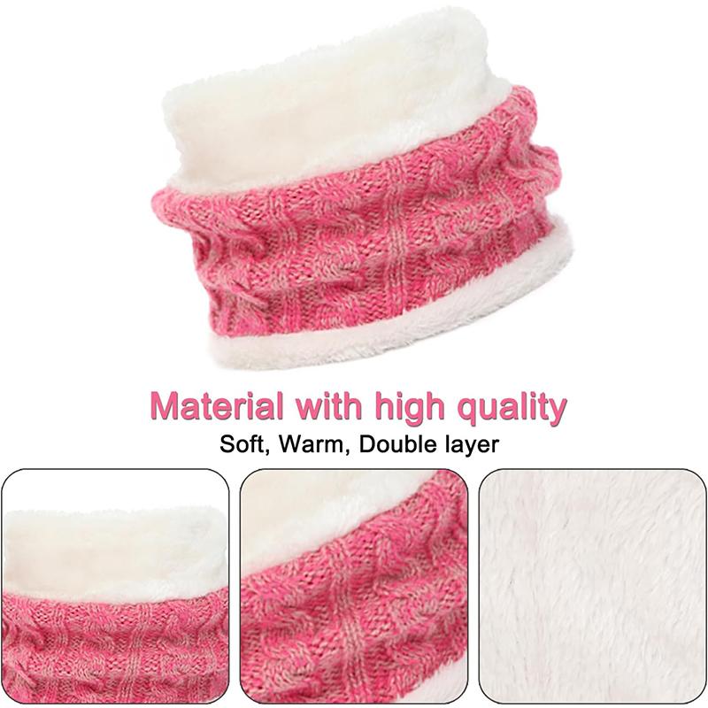 3PCS/set Kids Hat Scarf Gloves Set Baby Winter Warm Girls Boys Pompom Beanie Cap