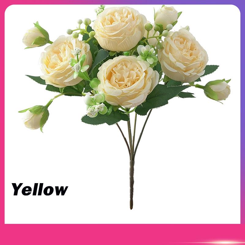 Herbst Künstliche Pfingstrose Blume Seidenrose Brautstrauß Hochzeit Zuhause Valentinstag Deko Accessoires Geschenk Kunstpflanze Hortensie