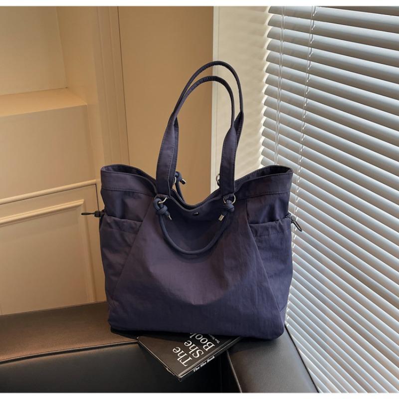 Canvas bag female college student new summer versatile shoulder handbag large capacity commuter tote bag
