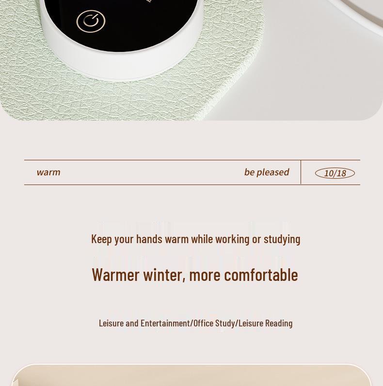 Waterproof Heating Desk Pad – Warm Hand Warmer for Office, Homework, and Winter