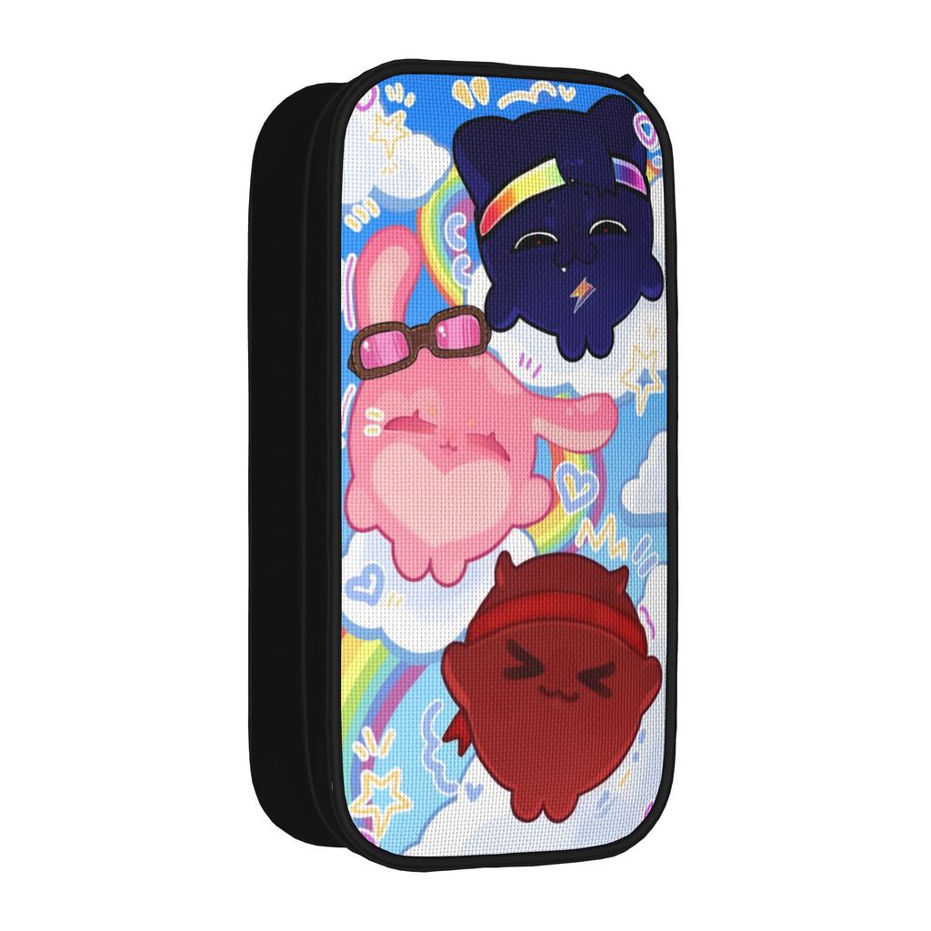 FlameFrags Cute Pencil Cases Unstable SMP Games Pencilcases Pen Box for Student Pencil Bags School Supplies Gifts Stationery