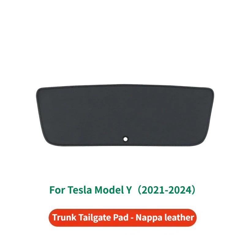 

Для Tesla Model Y Juniper Model 3 Highland Защитная накладка на крышку багажника Задняя дверь багажника PU кожа Защитная накладка от загрязнений