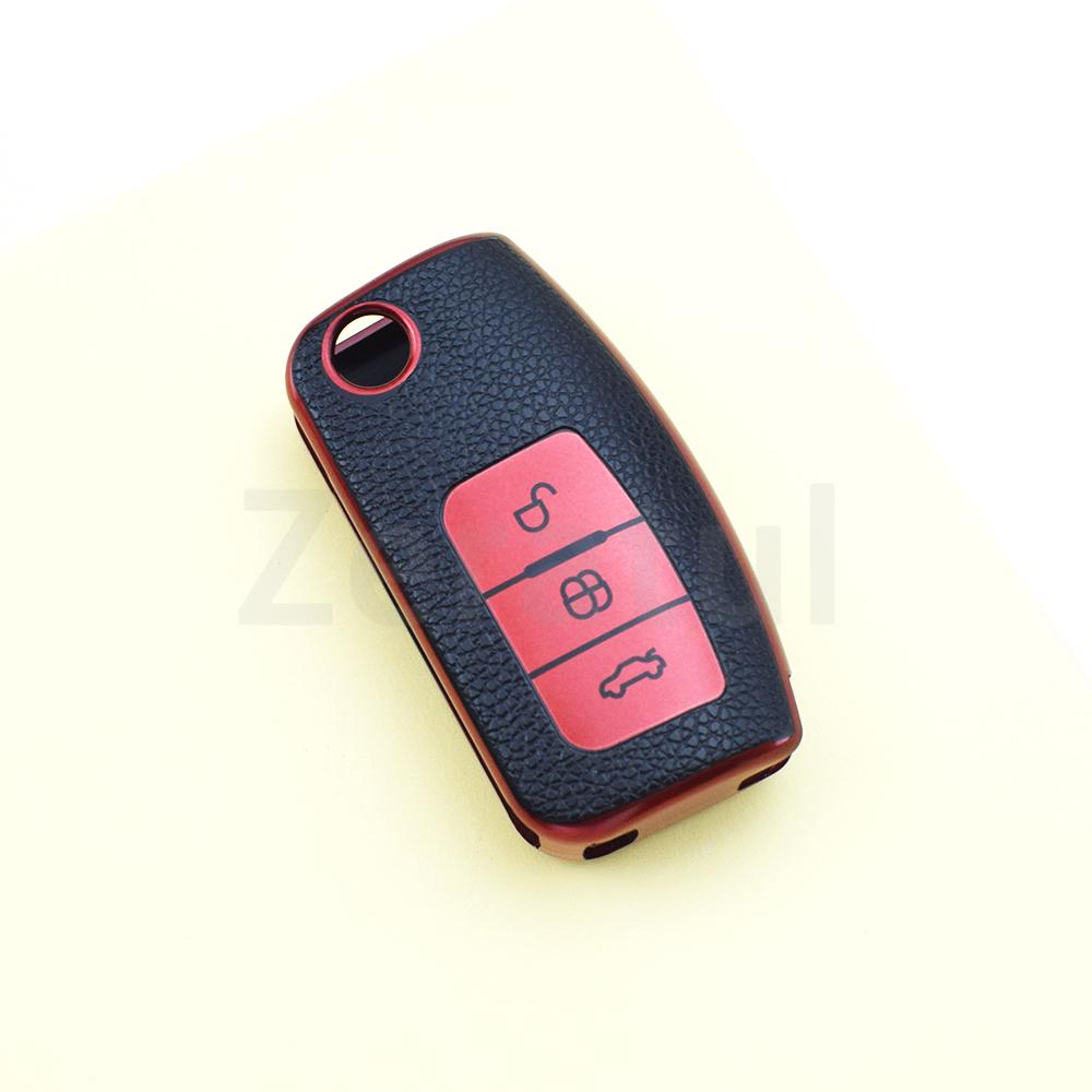 

Tpu Keyless Protector Shell Accessories Car Flip Key Case Cover For Ford Ecosport S-Max Fusion Mondeo Fiesta Mk7 Focus 2 C-Max