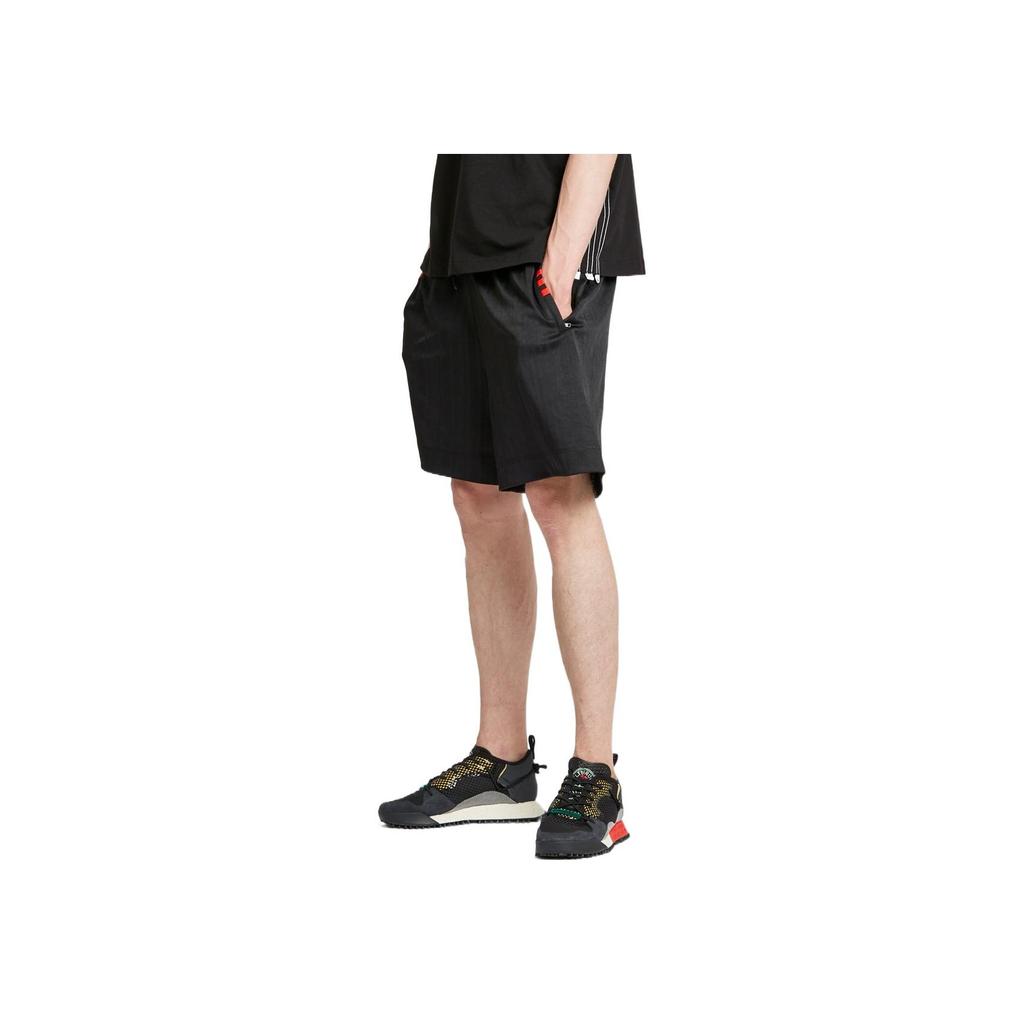 Adidas Originals Trefoil X Alexander Wang Collaboration Solid Casual Shorts Men Shorts Black DM9683