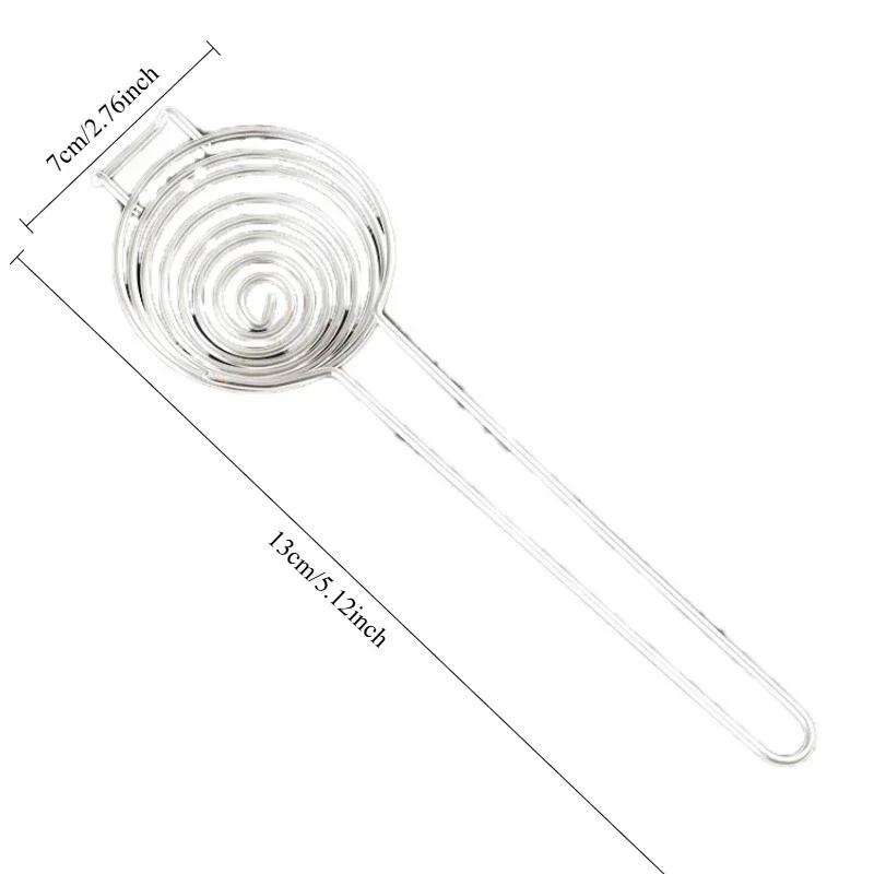 Tragbarer Spiral-Edelstahl Eiklar-Trenner Draht mit langem Griff Haushalts-Eierwerkzeuge Küchenzubehör Küchenwerkzeug