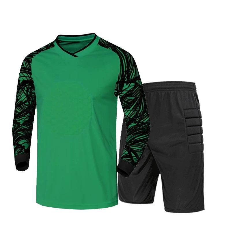 Goalkeeper Long Sleeve Padded Jersey Set - Anti-Fall, Anti-Collision Football Uniform