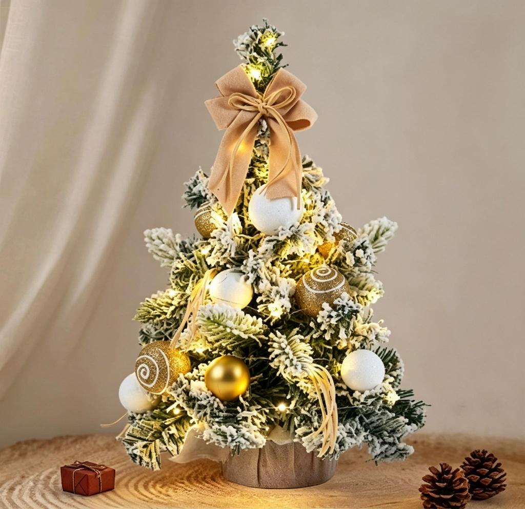 Mini Christmas Tree,  New Tabletop Small Christmas Tree, Artificial Desktop Xmas Ornament for Home Party Decor