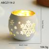 Nordic Glass Candle Holder – Christmas Aromatherapy Wax Cup, Creative Romantic Home Decor Ornament