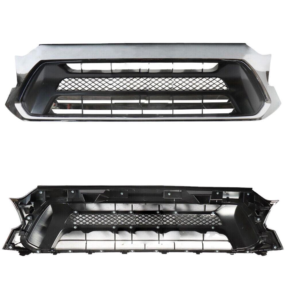 Toyota Tacoma Front Grille (2012-2015) with Black Chrome and Plastic 53100-04491 531