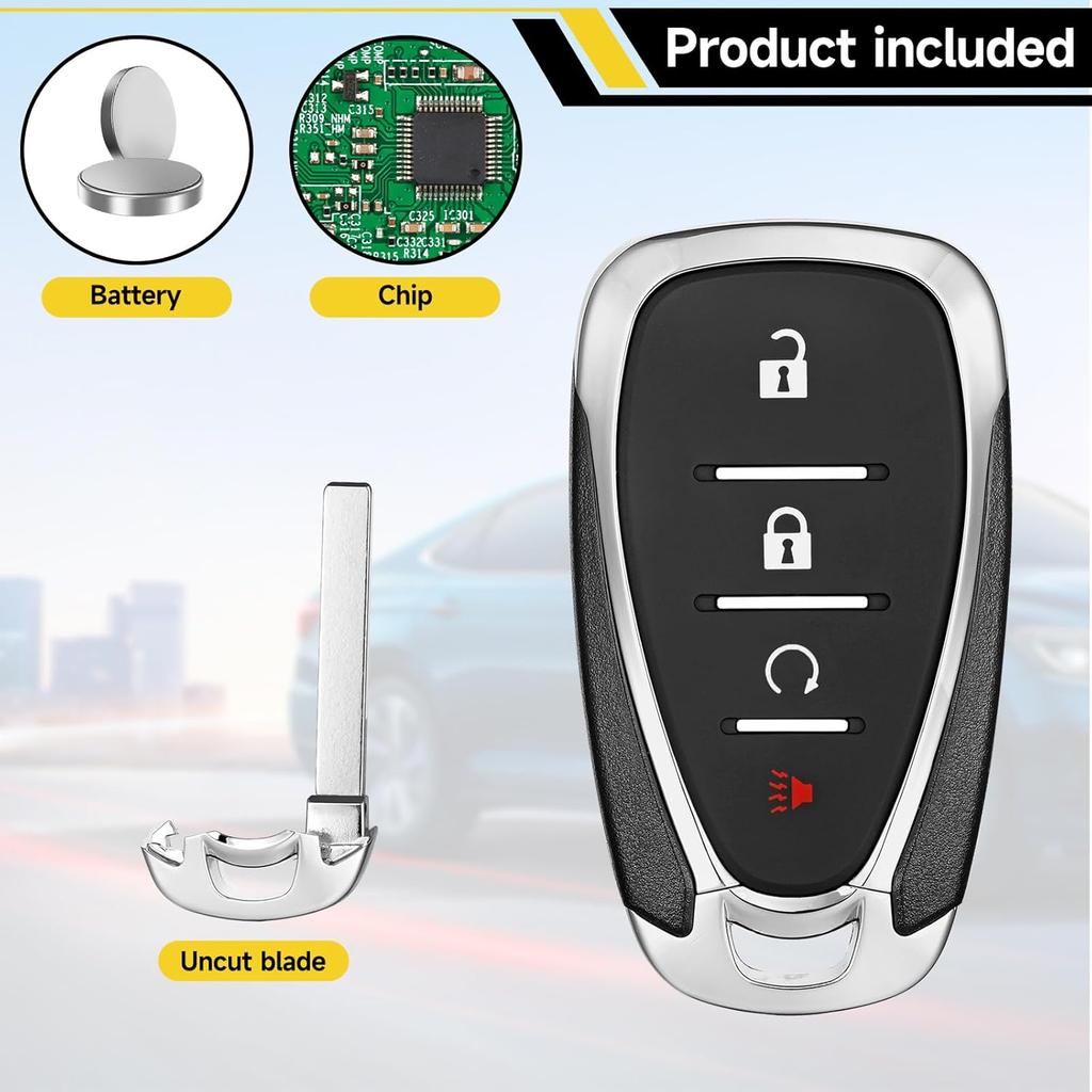 Smart Key Fob Replacement Fits for Chevy Blazer Traverse Trailblazer 2024 Chevy Bolt EUV/EV -2024 Proximity Car Keyless Entry Remote Control