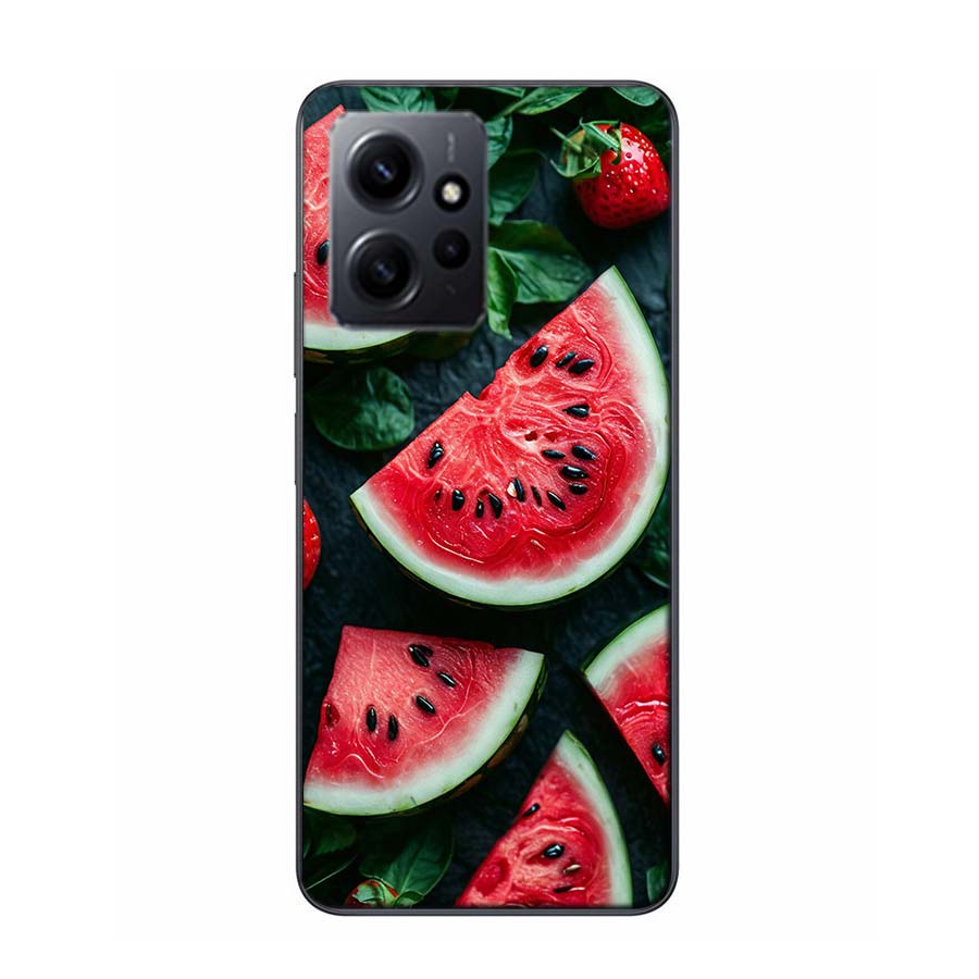 Watermelon Summer Fruit Phone Case For Redmi 12 13C 12C 15C 9 10 10C Note 13 Pro Plus 14 15 Pro 9T 9C 9A TPU Soft Cover Clear Ce