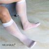 Ultra-Thin Durable Black Transparent Straight Leg Men's Formal Dress Stockings