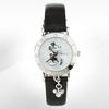 Disney Women's Mickey Mouse Character Charm Leather Band Watch (2 Colors)
