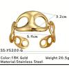 European and American Fashion Stainless Steel Bracelet Geometric Design Glossy Surface Bracelet 18K Gold Titanium Steel Non-fading Jewelry