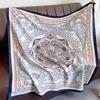 Spring and Autumn New Fashion 91 Square Scarf Women's Silk Scarf Foreign Style Shawl Neck Protection External Decorative Scarf Scarf