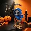 Cute Crow Skull Figurines Halloween Sickle And Ornament, 3D Printed Desktop Decoration, Collection Ornaments Funny Print Collectible Figurine for Home