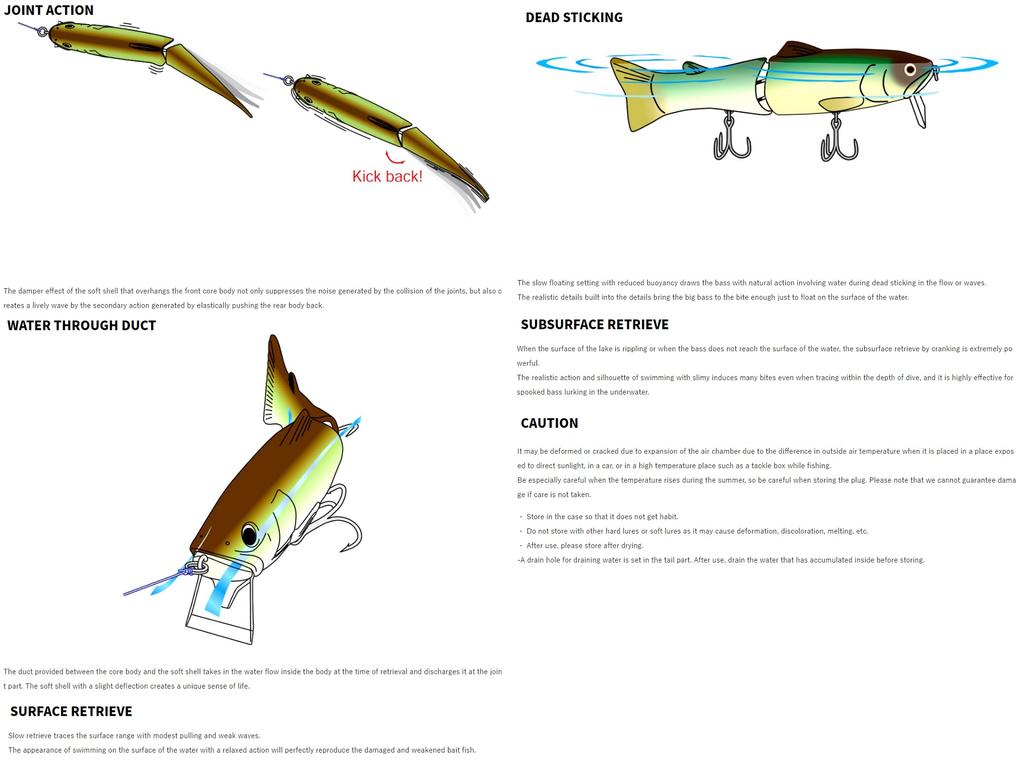 Deps New Silent Killer 175 Floating Jointed Lure 24 (9240)