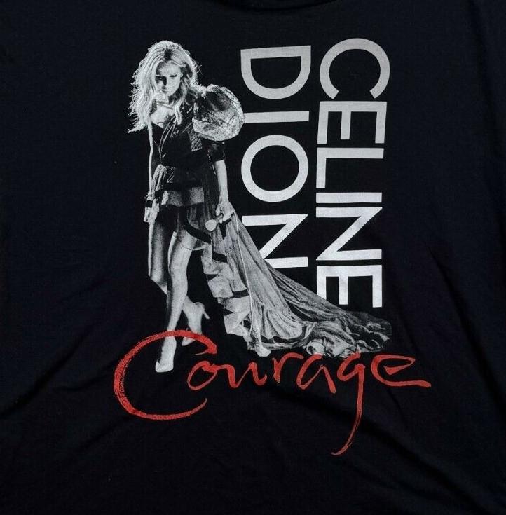 Celine Dion Courage Concert Short Sleeve Unisex Shirt Adult Tee BL2.601 Unisex T-Shirt XXXXL