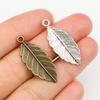 10-40pcs Alloy Metal Leaf Charms Pendant Crafts for Earrings Necklace Bracelet DIY Jewelry Making Accessories Findings